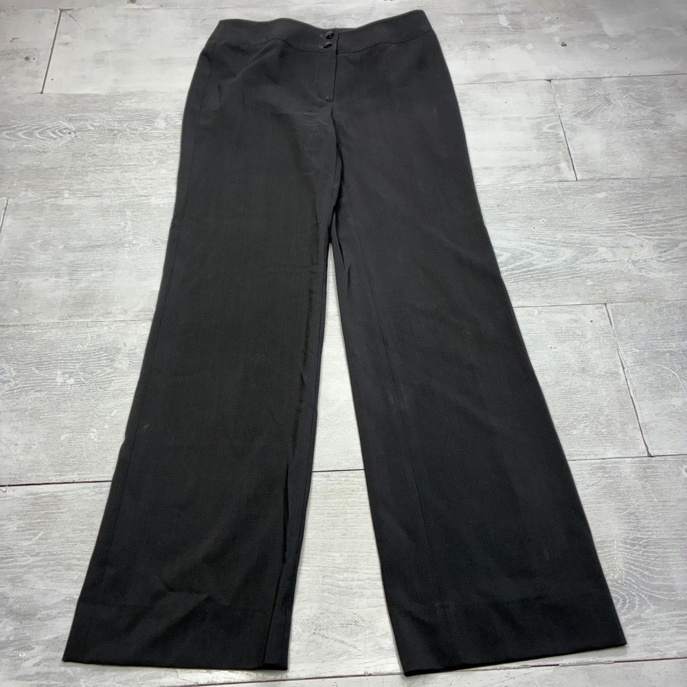 Armani Collezioni Dress Pants Womens 6 Gray Wide Leg High Rise Trousers Italy
